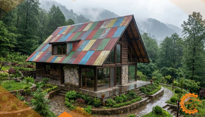 جدیدترین مدل های سقف شیروانی ویلا